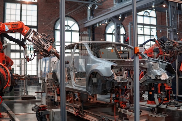 Automotive assembly robotics and conveyor automation