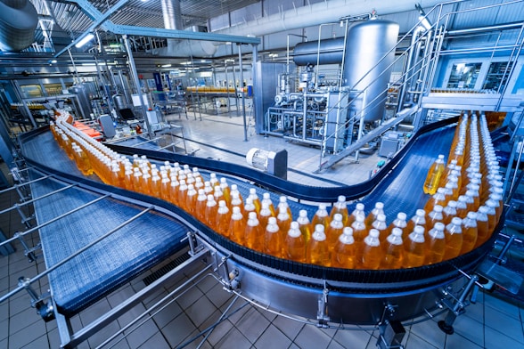 Food and beverage automated bottling line