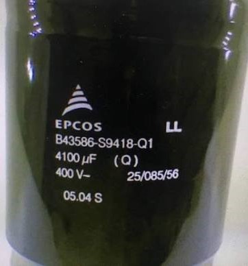 CAPACITOR 4100uF,400V SIZE: 95mmx90mm