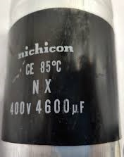 CAPACITOR 4600uF, 400V SIZE: 95mmx85mm