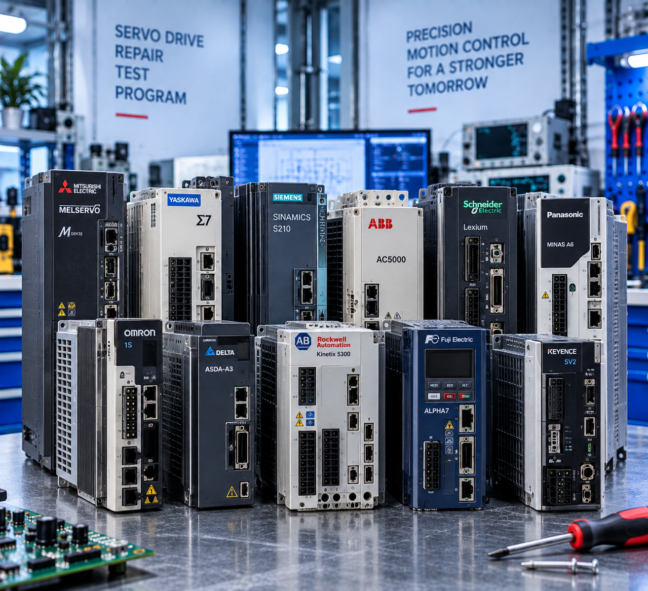 Industrial automation cabinets and Servo drive test facility