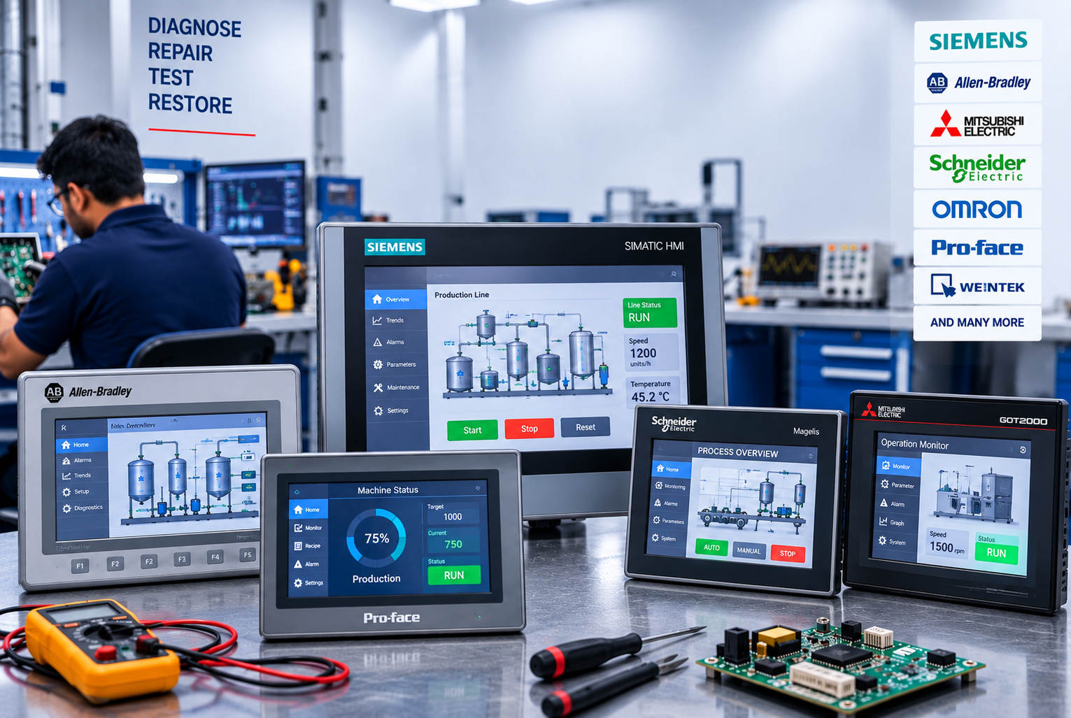 HMI Panel Repair