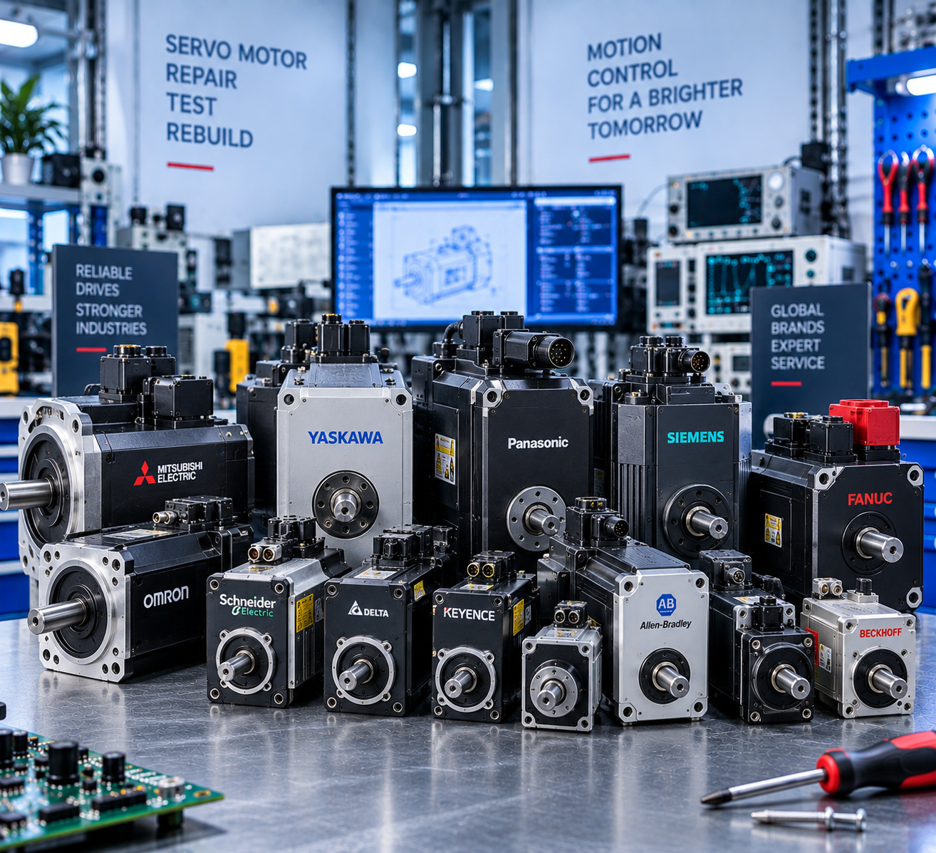 Industrial automation cabinets and Servo motor test facility